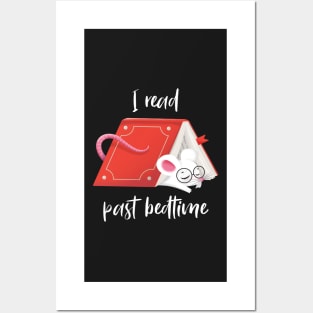 Cute Mouse - I read past bedtime Posters and Art